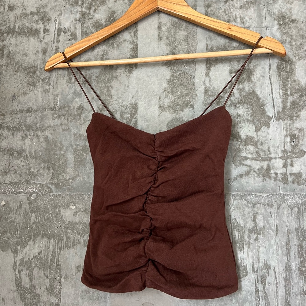 ZARA Ruched Elasticized Top
